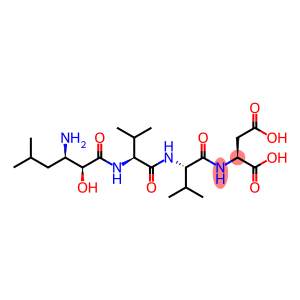 N-[N-[N-[(2S,3R)-3-Amino-2-hydroxy-5-methyl-1-oxohexyl]-L-valyl]-L-valyl]-L-aspartic acid