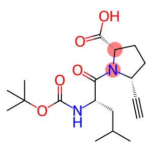 L-Proline, N-[(1,1-dimethylethoxy)carbonyl]-L-leucyl-5-ethynyl-, (5R)-