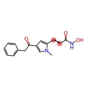 2-Propenamide, N-hydroxy-3-[1-methyl-4-(2-phenylacetyl)-1H-pyrrol-2-yl]-