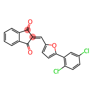 2-{[5-(2,5-dichlorophenyl)-2-furyl]methylene}-1H-indene-1,3(2H)-dione