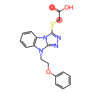 ([9-(2-PHENOXYETHYL)-9H-[1,2,4]TRIAZOLO[4,3-A]BENZIMIDAZOL-3-YL]THIO)ACETIC ACID