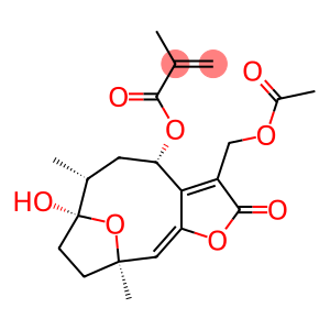 8ALPHA-(2-甲基丙烯酰氧基)硬毛钩藤内酯 13-O-乙酸酯