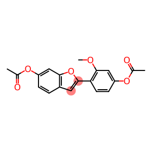 6-Benzofuranol, 2-[4-(acetyloxy)-2-methoxyphenyl]-, 6-acetate