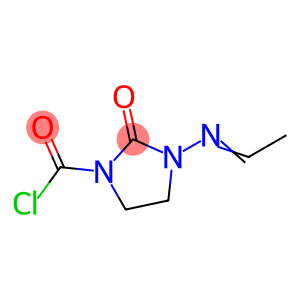 1-Imidazolidinecarbonylchloride,3-(ethylideneamino)-2-oxo-(9CI)