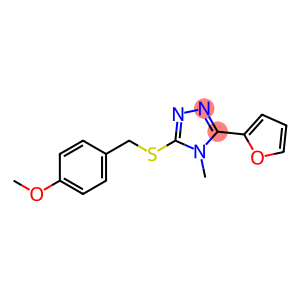 3-(2-FURYL)-5-((4-METHOXYBENZYL)THIO)-4-METHYL-4H-1,2,4-TRIAZOLE