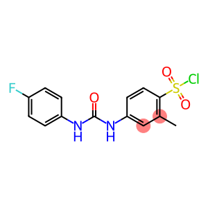 4-[3-(4-FLUORO-PHENYL)-UREIDO]-2-METHYL-BENZENE SULFONYL CHLORIDE