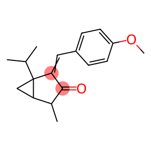 Bicyclo(3.1.0)hexan-3-one, 2-((4-methoxyphenyl)methylene)-4-methyl-1-(1-methylethyl)-