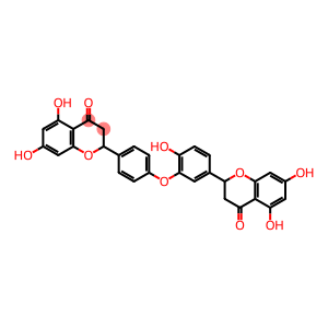 4H-1-Benzopyran-4-one, 2-[4-[5-(3,4-dihydro-5,7-dihydroxy-4-oxo-2H-1-benzopyran-2-yl)-2-hydroxyphenoxy]phenyl]-2,3-dihydro-5,7-dihydroxy-