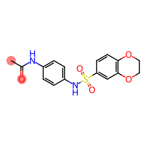 N-{4-[(2,3-dihydro-1,4-benzodioxin-6-ylsulfonyl)amino]phenyl}acetamide