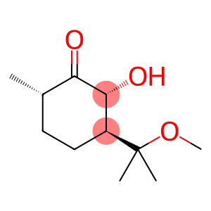 Cyclohexanone, 2-hydroxy-3-(1-methoxy-1-methylethyl)-6-methyl-, (2R,3S,6S)-rel- (9CI)