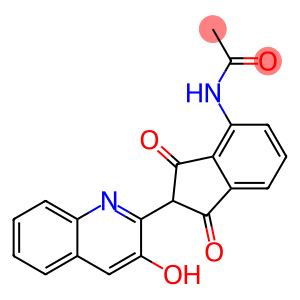 N-[2,3-dihydro-2-(3-hydroxy-2-quinolyl)-1,3-dioxo-1H-inden-4-yl]acetamide