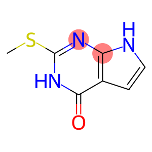 4H-Pyrrolo[2,3-d]pyrimidin-4-one, 3,7-dihydro-2-(methylthio)-