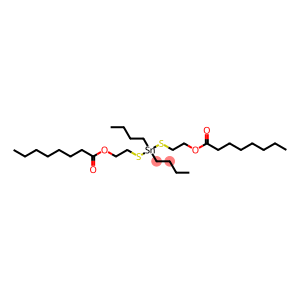 Octanoic acid, (dibutylstannylene)bis(thio-2,1-ethanediyl) ester