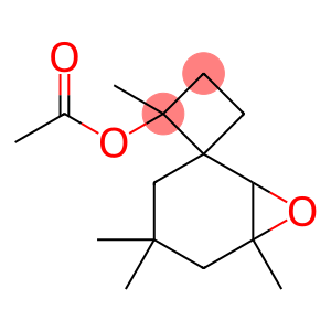 2',4,4,6-Tetramethylspiro[7-oxabicyclo[4.1.0]heptane-2,1'-cyclobutan]-2'-ol acetate