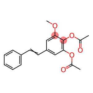 1,2-Di(acetyloxy)-3-methoxy-5-(2-phenylvinyl)benzene