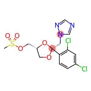 cis-甲磺酸-[2-(2,4-二氯苯基)-2-(1H-1,2,4-三唑-1-基甲基)-1,3-二氧戊环-4-基]酯