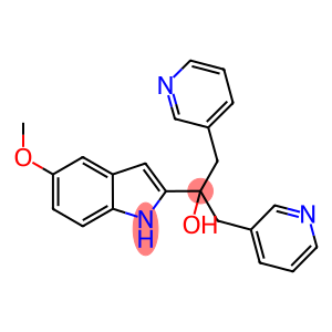 2-(5-methoxy-1H-indol-2-yl)-1,3-di(3-pyridinyl)-2-propanol