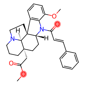 17-Methoxy-1-[(E)-1-oxo-3-phenyl-2-propenyl]aspidospermidin-21-oic acid methyl ester