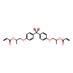 (1-methylethylidene)bis[4,1-phenyleneoxy(1-methyl-2,1-ethanediyl)] diacrylate