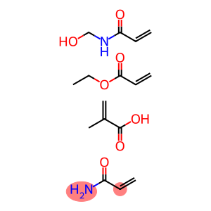 2-Propenoic acid, 2-methyl-, polymer with ethyl 2-propenoate, N-(hydro xymethyl)-2-propenamide and 2-propenamide