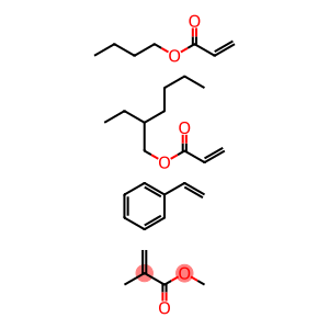 2-Propenoic acid, 2-methyl-, methyl ester, polymer with butyl 2-propenoate, ethenylbenzene and 2-ethylhexyl 2-propenoate