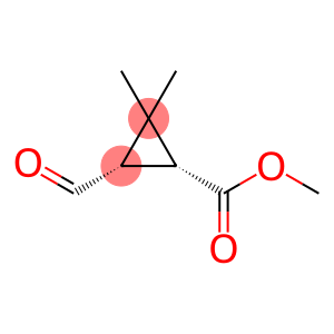 Cyclopropanecarboxylic acid, 3-formyl-2,2-dimethyl-, methyl ester, (1R,3S)-rel-