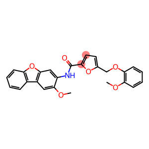 N-(2-methoxydibenzo[b,d]furan-3-yl)-5-[(2-methoxyphenoxy)methyl]-2-furamide