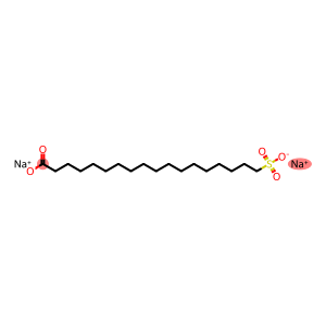 Octadecanoic acid, sulfo-, sodium salt