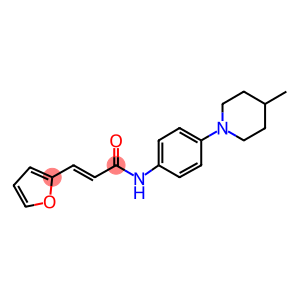 3-(2-furyl)-N-[4-(4-methyl-1-piperidinyl)phenyl]acrylamide