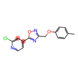 4-({[5-(2-Chloropyridin-4-yl)-1,2,4-oxadiazol-3-yl]methyl}oxy)toluene, 5-(2-Chloropyridin-4-yl)-3-[(4-methylphenoxy)methyl]-1,2,4-oxadiazole