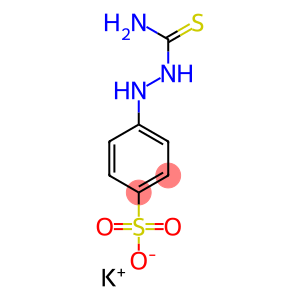 potassium p-[2-(aminothioxomethyl)hydrazino]benzenesulphonate