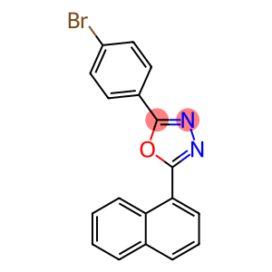 2-(4-溴苯基)-5-(1-萘基)-1,3,4-恶二唑