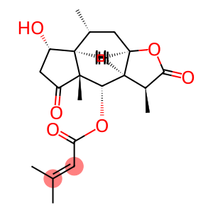 3-Methyl-2-butenoic acid (3S,3aα,7aα,9aα)-dodecahydro-7α-hydroxy-3β,4aβ,8α-trimethyl-2,5-dioxoazuleno[6,5-b]furan-4α-yl ester