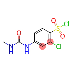 Benzenesulfonyl chloride, 2-chloro-4-[[(methylamino)carbonyl]amino]-