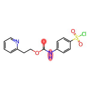 Carbamic acid, [4-(chlorosulfonyl)phenyl]-, 2-(2-pyridinyl)ethyl ester (9CI)