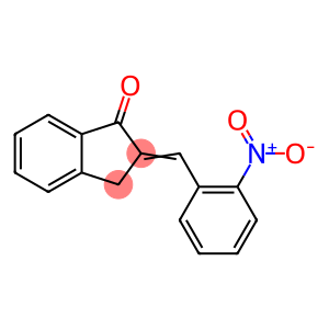 1H-Inden-1-one, 2,3-dihydro-2-[(2-nitrophenyl)methylene]-,