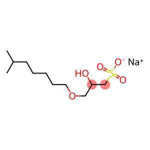 2-Hydroxy-3-[(6-methylheptyl)oxy]-1-propanesulfonic acid sodium salt