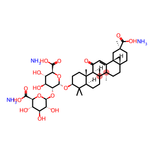 3Β,20Β-20-羧基-11-氧代-30-诺劳林-12-烯-3-基-2-O-Β-D-吡喃葡萄糖基Α-D-葡萄糖吡喃糖苷杜罗酸三铵盐
