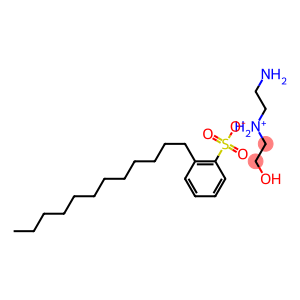 dodecylbenzenesulphonic acid, compound with 2-[(2-aminoethyl)amino]ethanol (1:1)