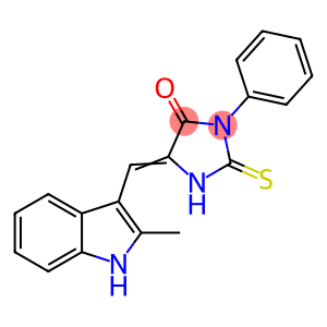 (5E)-2-mercapto-5-[(2-methyl-1H-indol-3-yl)methylene]-3-phenyl-3,5-dihydro-4H-imidazol-4-one