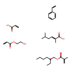 2-Propenoic acid, 2-methyl-, 2-ethylhexyl ester, polymer with ethenylbenzene, 2-hydroxyethyl 2-propenoate, 2-methylpropyl 2-methyl-2-propenoate and 2-propenoic acid