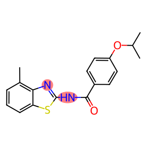 4-isopropoxy-N-(4-methyl-1,3-benzothiazol-2-yl)benzamide