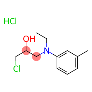 1-Chloro-3-(ethyl(3-methylphenyl)amino)-2-propanol, monohydrochloride