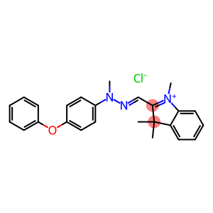 1,3,3-trimethyl-2-[[methyl(4-phenoxyphenyl)hydrazono]methyl]-3H-indolium chloride