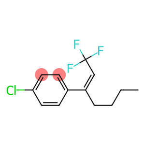 Benzene, 1-chloro-4-[(1Z)-1-(2,2,2-trifluoroethylidene)pentyl]-