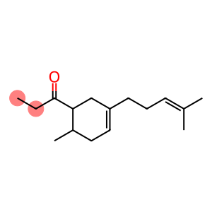 1-[6-methyl-3-(4-methyl-3-pentenyl)-3-cyclohexen-1-yl]propan-1-one