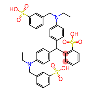 o-[bis[4-[ethyl[(3-sulphophenyl)methyl]amino]phenyl]methyl]benzenesulphonic acid