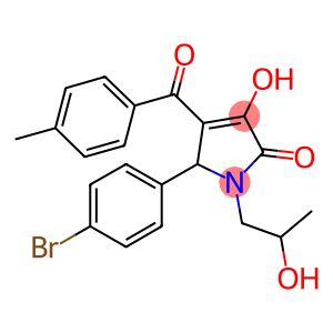 5-(4-bromophenyl)-3-hydroxy-1-(2-hydroxypropyl)-4-(4-methylbenzoyl)-1,5-dihydro-2H-pyrrol-2-one