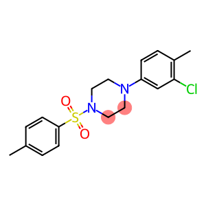 1-(3-chloro-4-methylphenyl)-4-[(4-methylphenyl)sulfonyl]piperazine