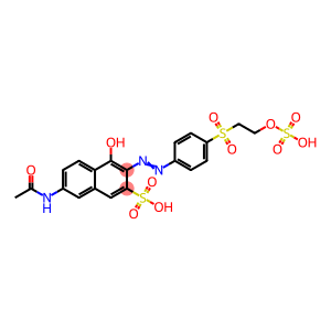 7-(Acetylamino)-4-hydroxy-3-[4-[2-(sulfooxy)ethylsulfonyl]phenylazo]-2-naphthalenesulfonic acid